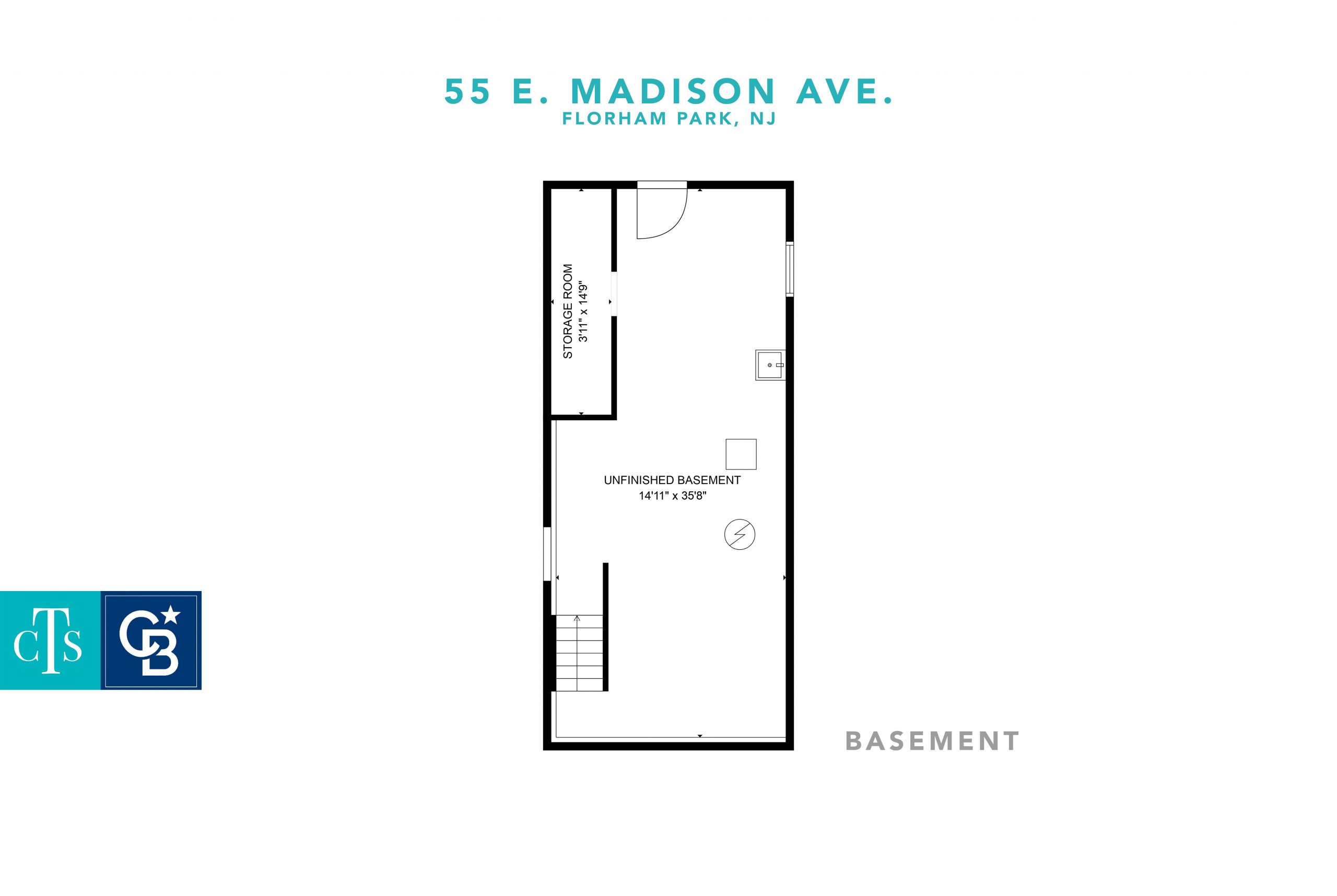 55 E Madison floor plan Basement